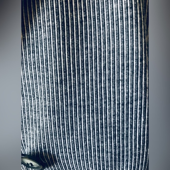 Vintage Clio One Button Striped Dress Suit Jacket Size SML. Made in USA - Picture 4 of 7